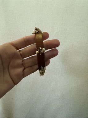Brown Wooden Charm Bracelet